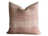 READY TO SHIP 20X20 Designer Jennifer Shorto Simoun in Pink Pillow Cover // Modern Farmhouse Decor Pillow // Mudcloth Pink Washed Linen