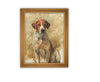 Vintage Framed Canvas Art // Framed Vintage Print // Vintage Dog Painting // Vintage Dog Art // Boys Room or Nursery Print //#A-162