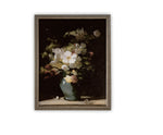 Vintage Framed Canvas Art // Framed Vintage Print // Vintage Painting // Floral Still Life Print // Botanical print //#BOT-136
