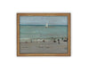Vintage Framed Canvas Art // Framed Vintage Print // Vintage Framed Oil Painting // Coastal Beach Art // Beach House Print // #COAS-123