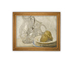 Vintage Framed Canvas Art // Framed Vintage Print // Vintage Fruit Painting // Still Life Kitchen Painting // Farmhouse print //#ST-617