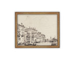 Framed Vintage Architecture Sketch/Cityscape #ARC-105