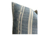 READY TO SHIP 20X20 Designer Jennifer Shorto Storck Blue Pillow Cover // Modern Farmhouse Decor Pillow // Ikat Blue Washed Linen Pillow