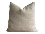 READY TO SHIP 20X20 Faso in Tan Pillow Cover // Neutral Farmhouse Decor Pillow // Gage Decorative Pillow // Natural Tan Beige
