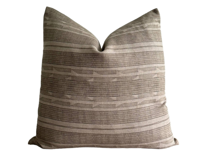 Designer Jennifer Shorto Storck Sage Pillow Cover // Modern Farmhouse Decor Pillow // Ikat Green Moss Washed Linen Decorative Pillow