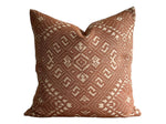 Woven Ikat OUTDOOR Pillow Cover // Designer Outdoor Pillow// Pumpkin Spice Terracotta Rust Outdoor Pillows // Sunbrella Outdoor