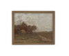 Vintage Framed Canvas Art // Framed Vintage Print // Vintage Painting // Landscape //Farmhouse print //#LAN-216