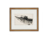 Vintage Framed Canvas Art // Framed Vintage Print // Vintage Painting // Black White Tree Sketch // Minimalist Art //#LAN-225